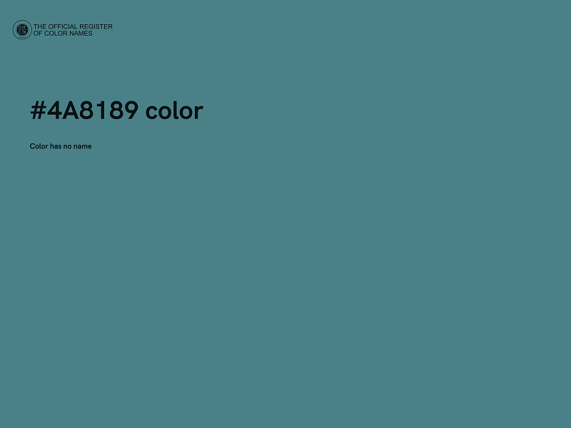 #4A8189 color image