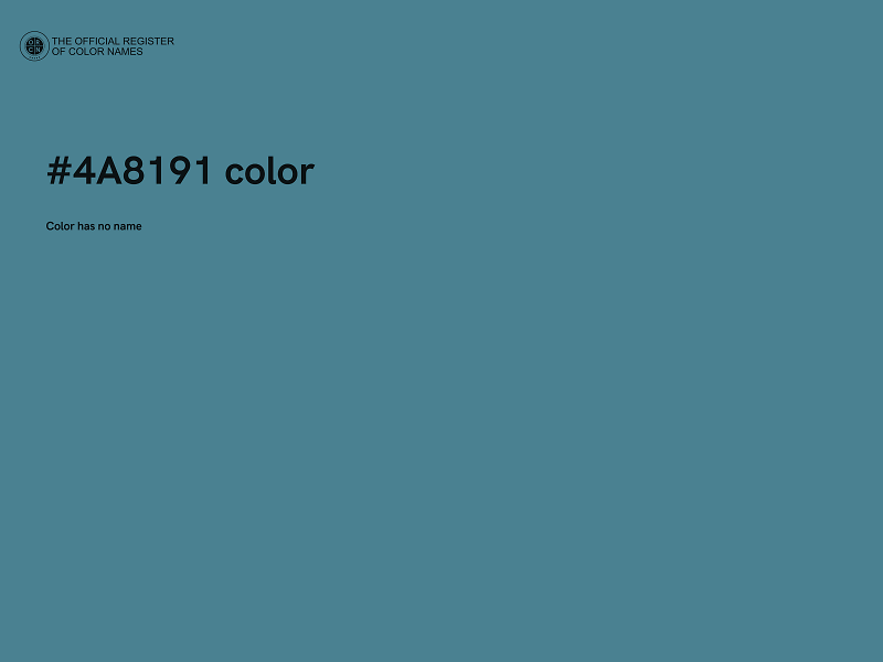 #4A8191 color image