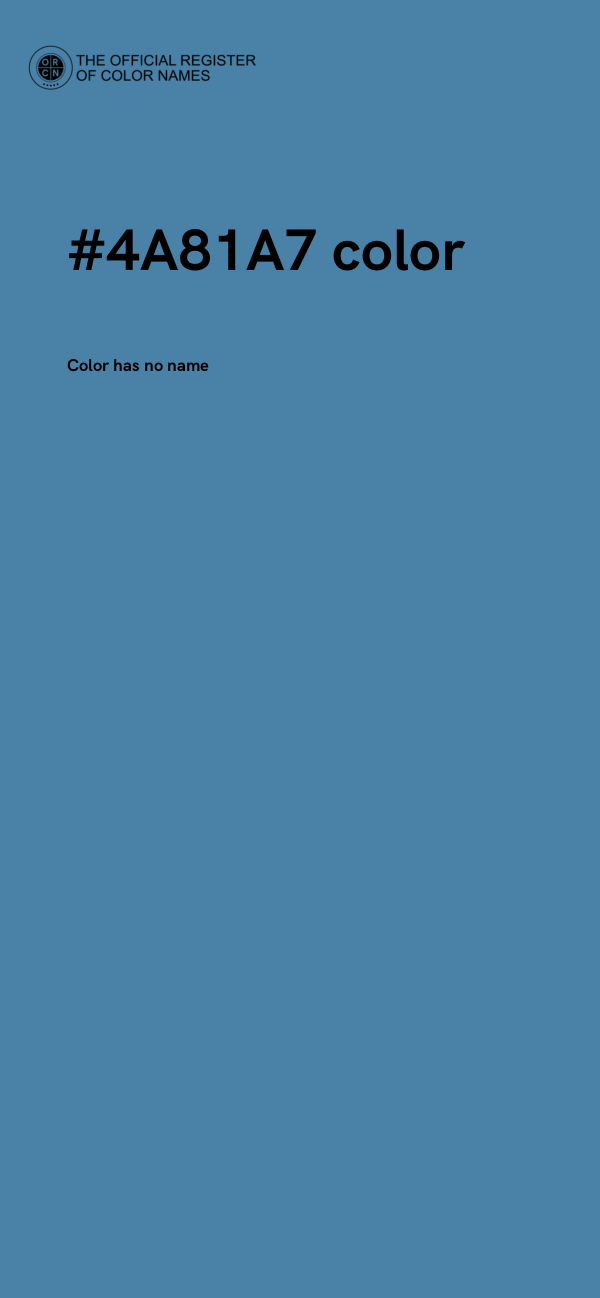 #4A81A7 color image