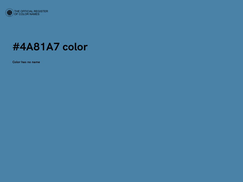 #4A81A7 color image