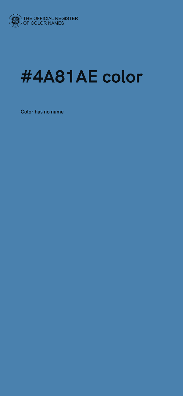 #4A81AE color image