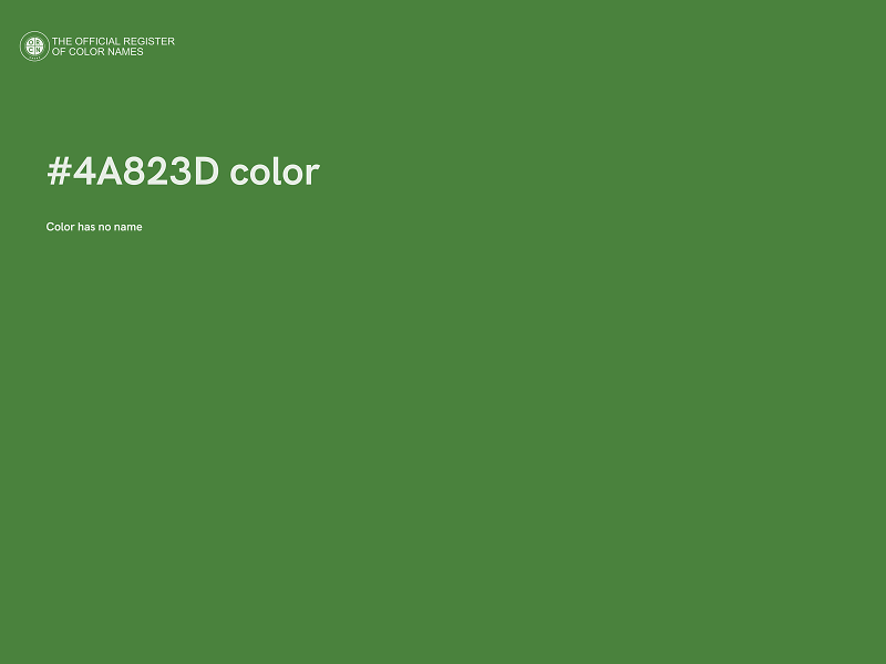 #4A823D color image