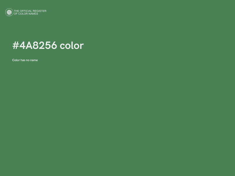 #4A8256 color image