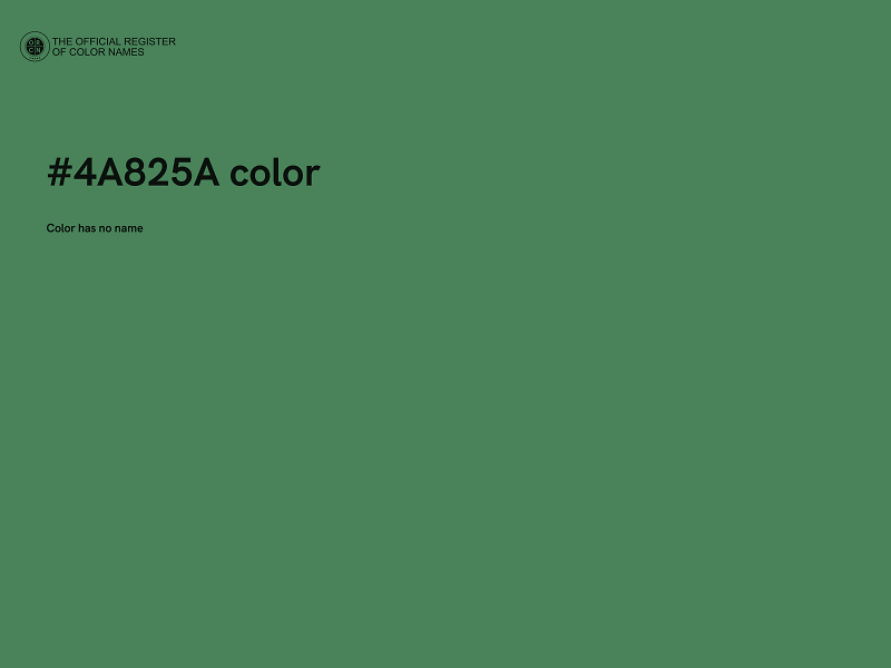 #4A825A color image