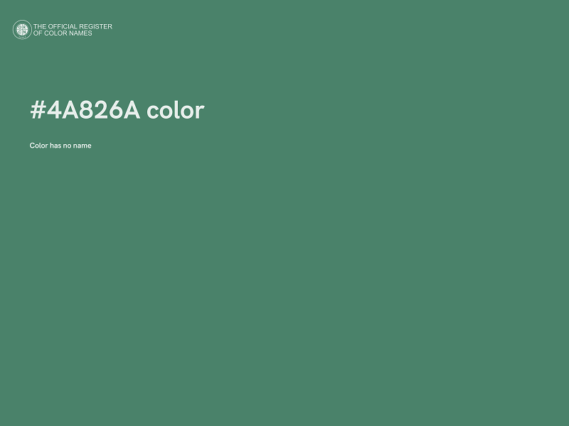 #4A826A color image