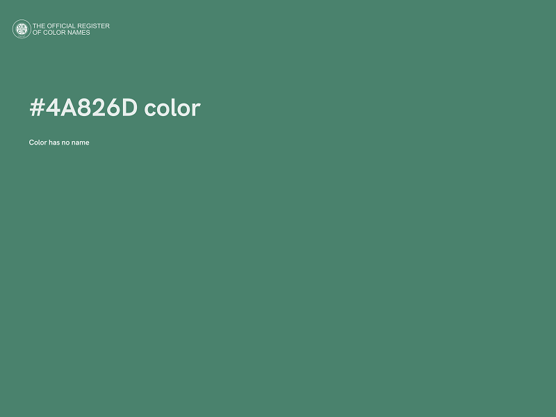 #4A826D color image