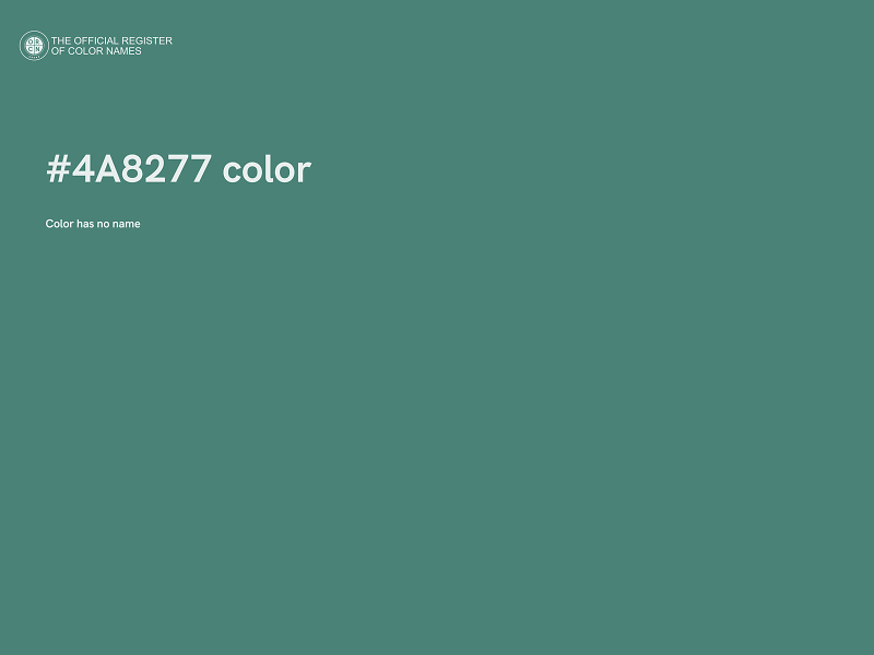 #4A8277 color image