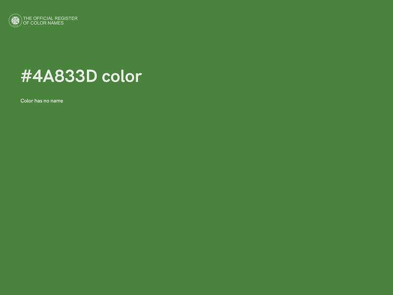 #4A833D color image