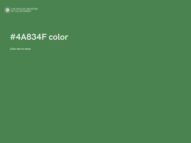 #4A834F color image