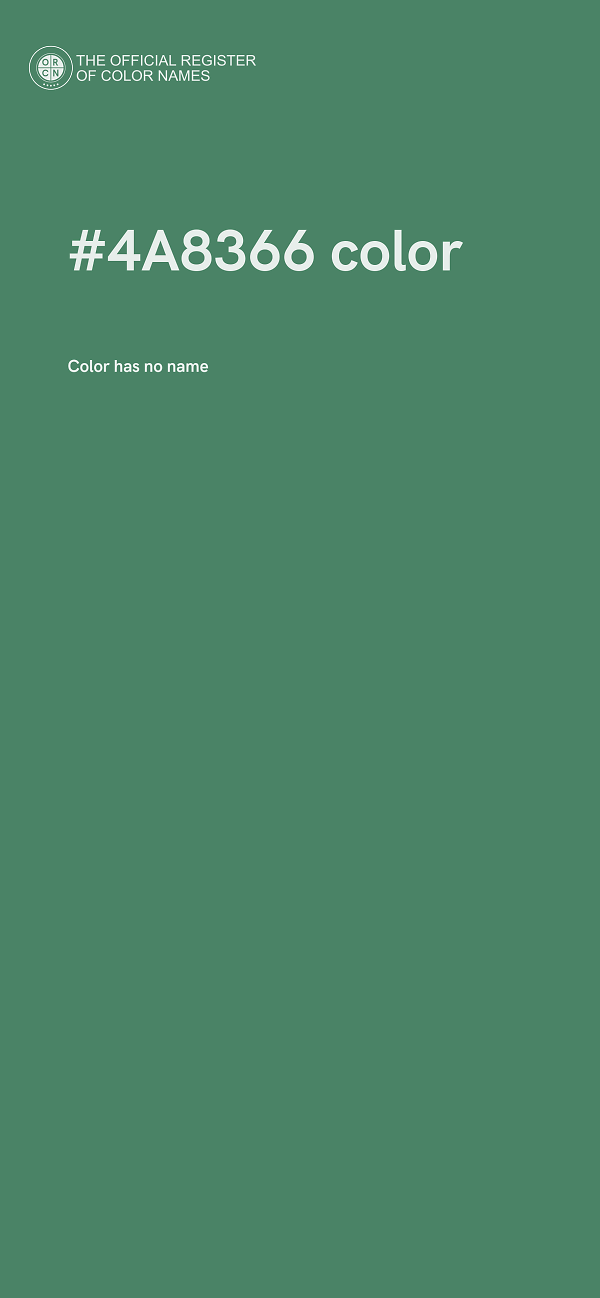#4A8366 color image