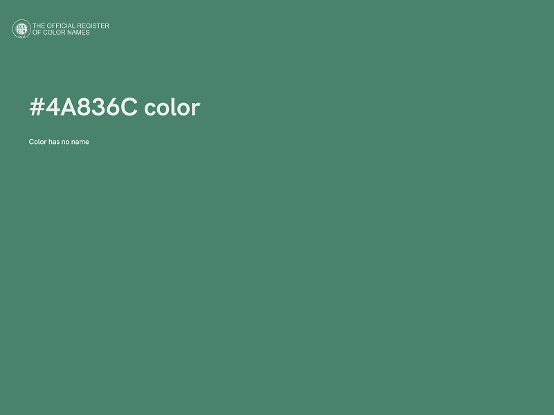 #4A836C color image