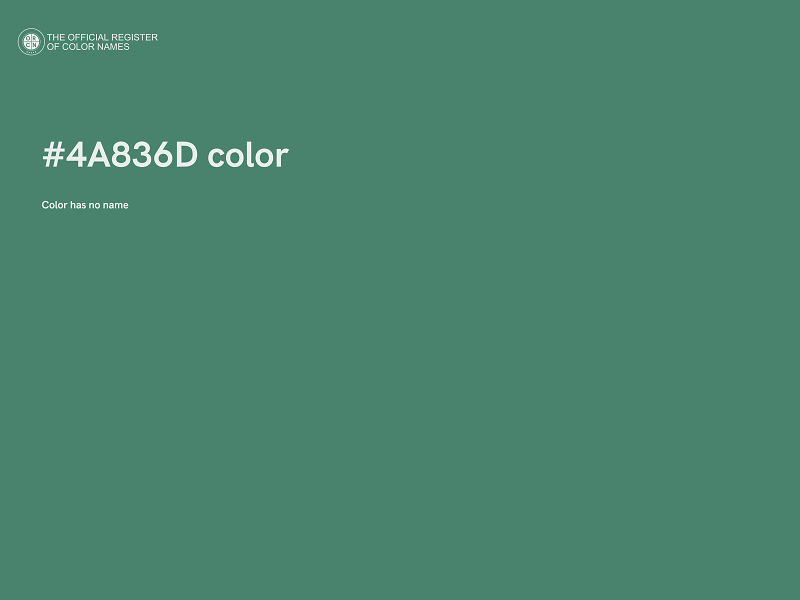 #4A836D color image