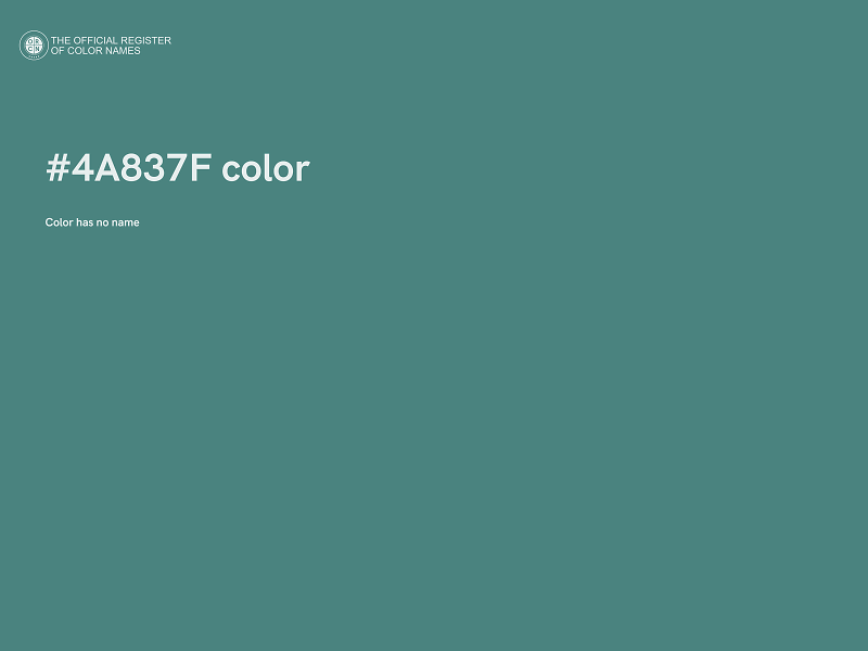 #4A837F color image