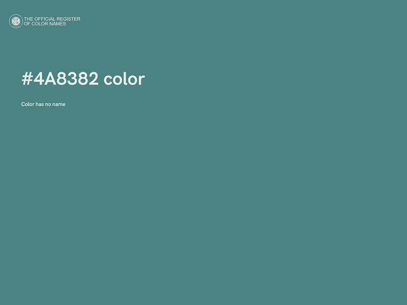 #4A8382 color image
