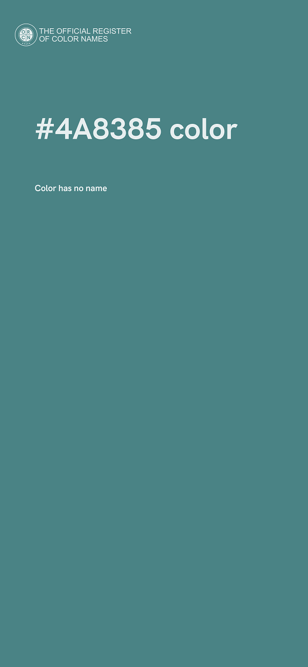 #4A8385 color image