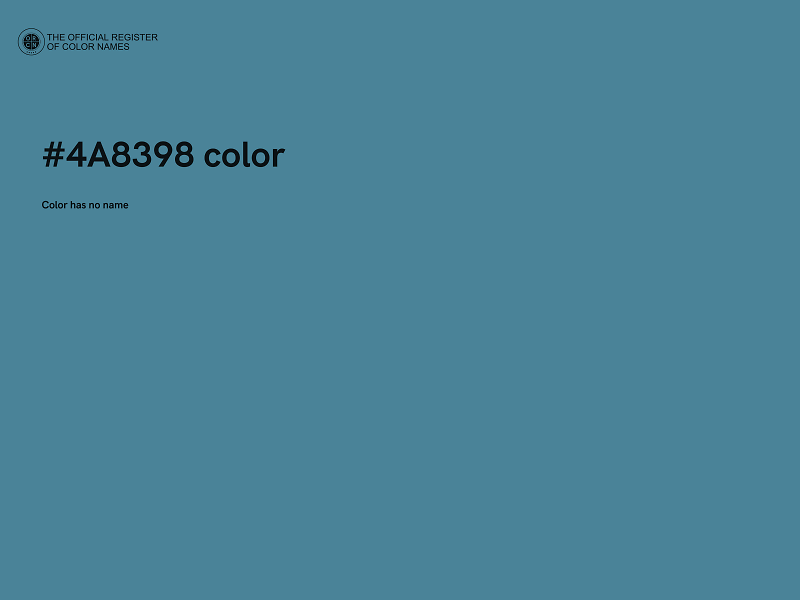 #4A8398 color image