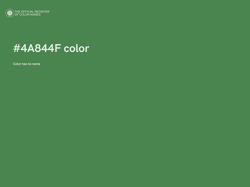 #4A844F color image