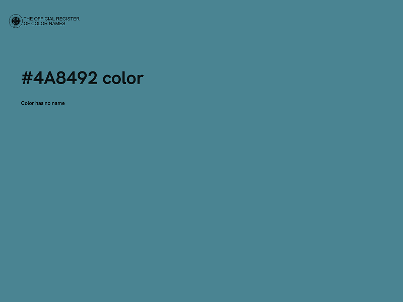 #4A8492 color image