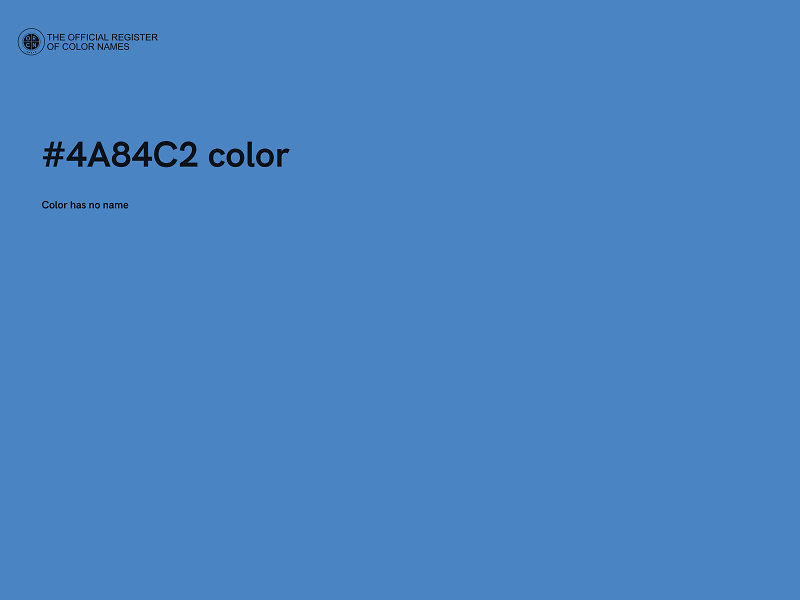 #4A84C2 color image