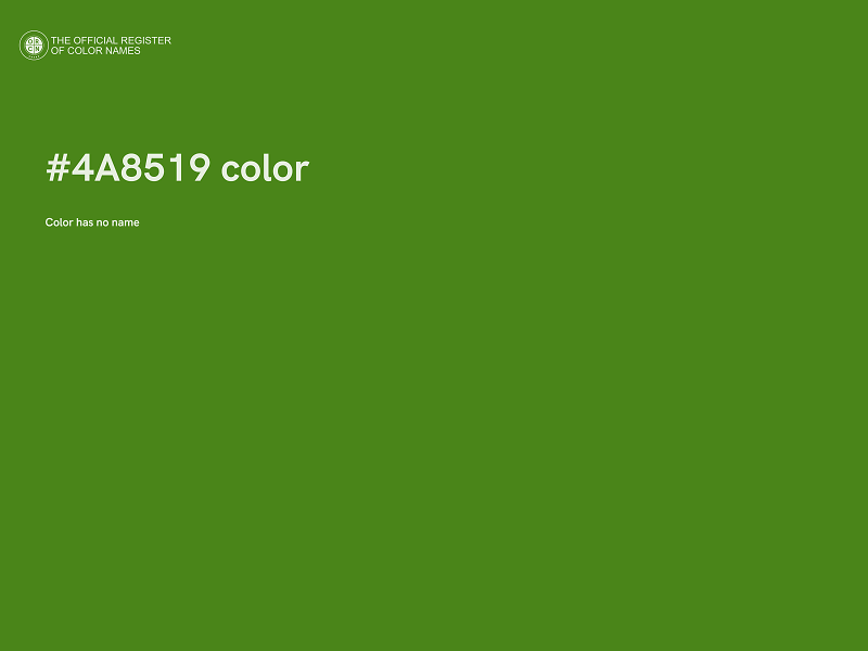 #4A8519 color image