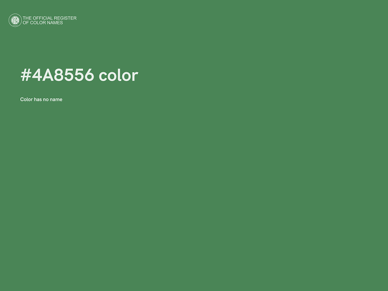 #4A8556 color image