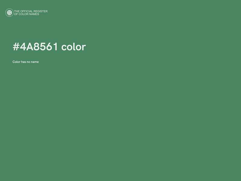 #4A8561 color image