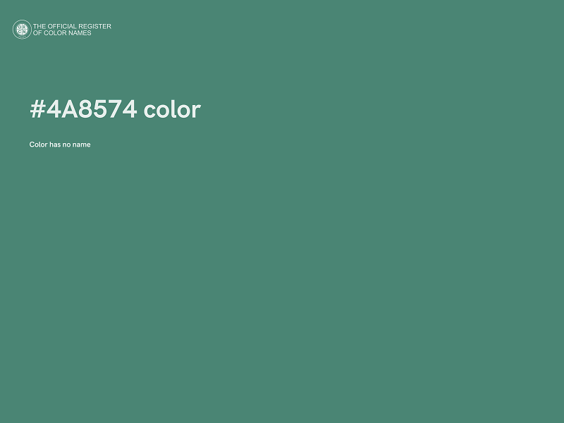 #4A8574 color image