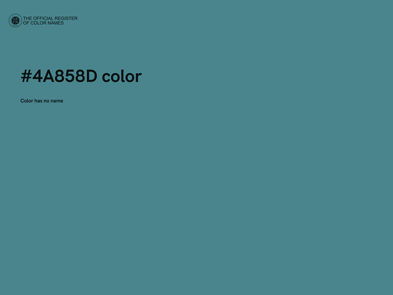 #4A858D color image