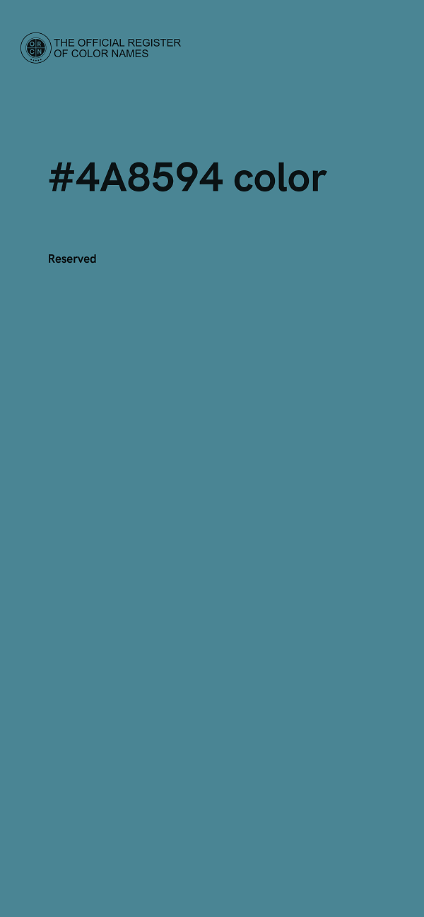 #4A8594 color image