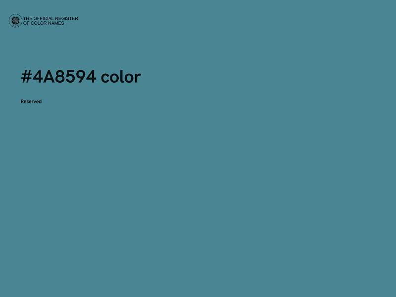 #4A8594 color image