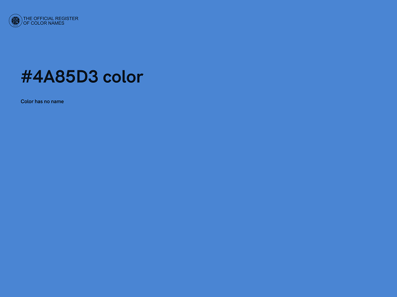 #4A85D3 color image