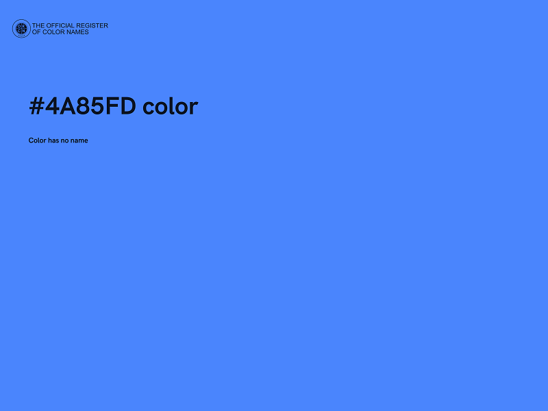 #4A85FD color image