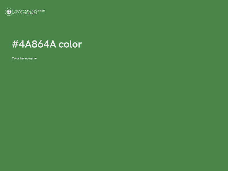 #4A864A color image