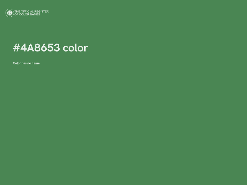 #4A8653 color image