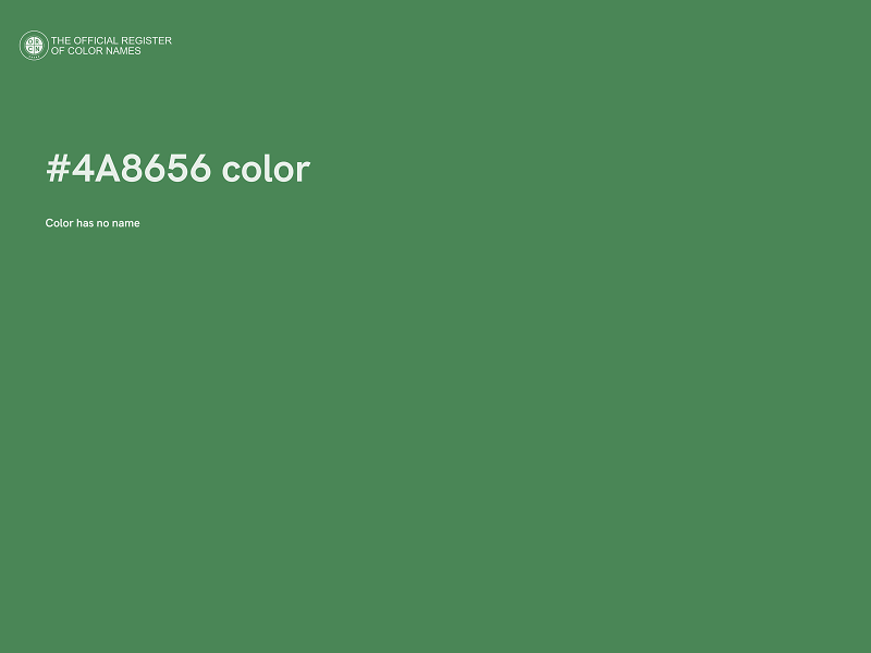 #4A8656 color image