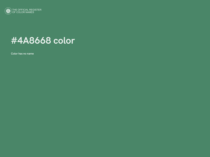 #4A8668 color image