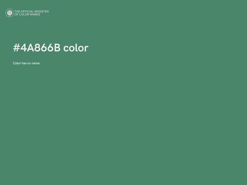 #4A866B color image