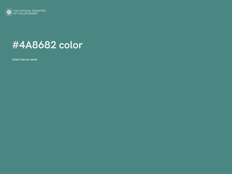 #4A8682 color image