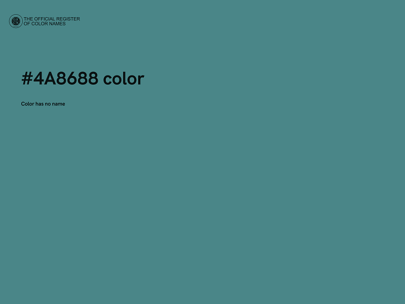 #4A8688 color image