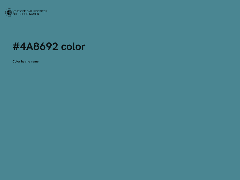 #4A8692 color image