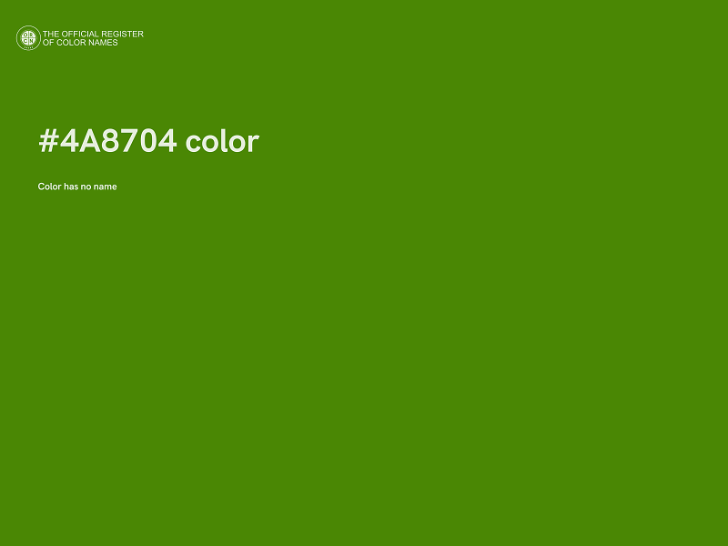 #4A8704 color image