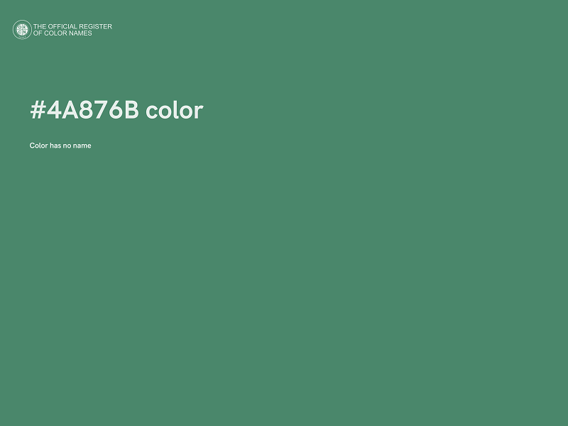 #4A876B color image