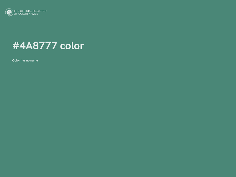 #4A8777 color image