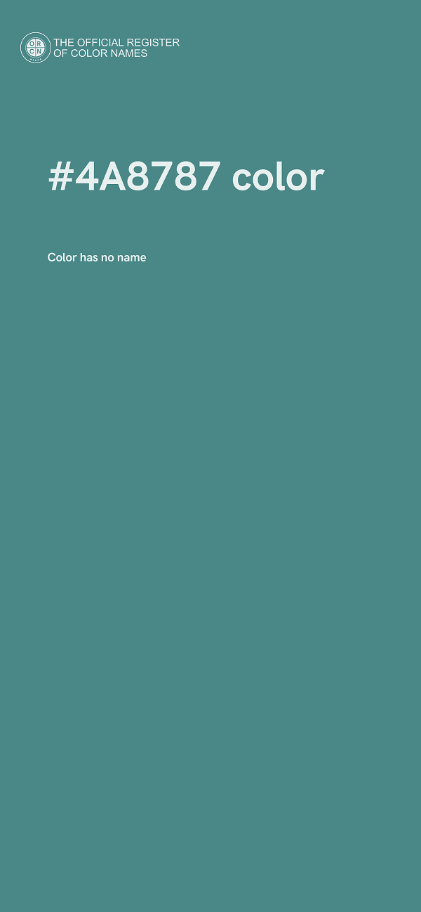 #4A8787 color image