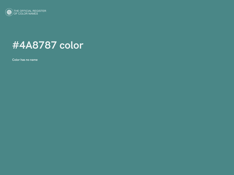 #4A8787 color image