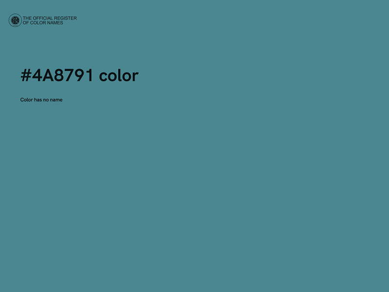 #4A8791 color image