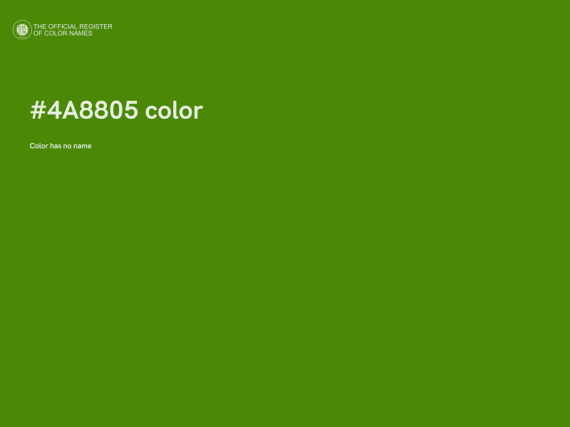 #4A8805 color image