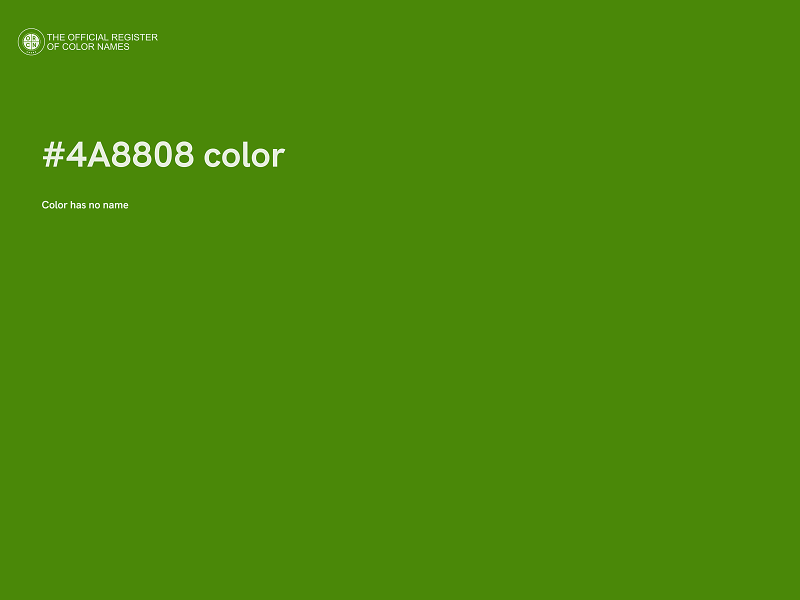 #4A8808 color image