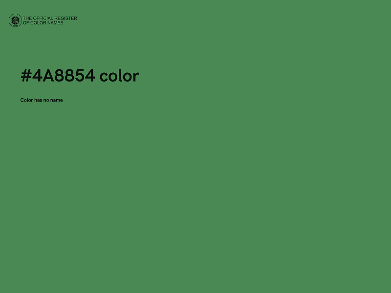 #4A8854 color image