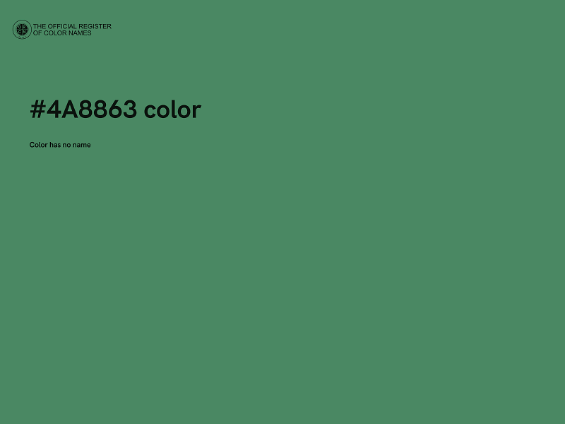 #4A8863 color image